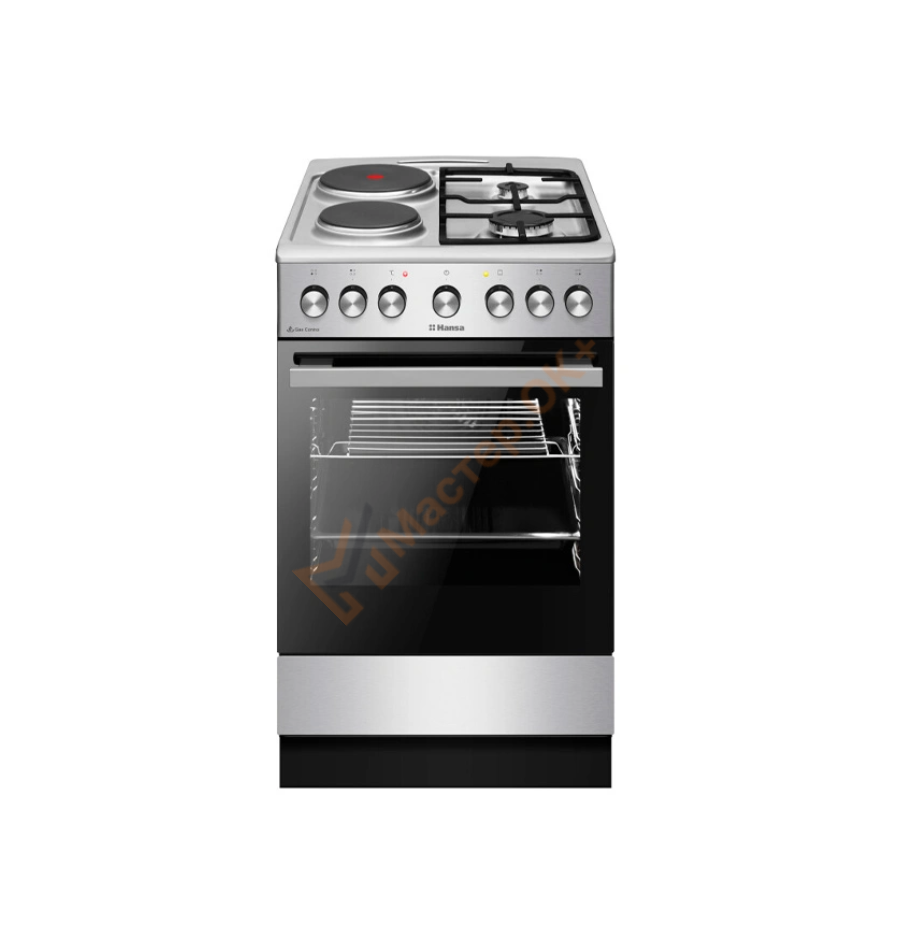 Плита газоэлектрическая Hansa FCMX58143 (нерж.сталь)
