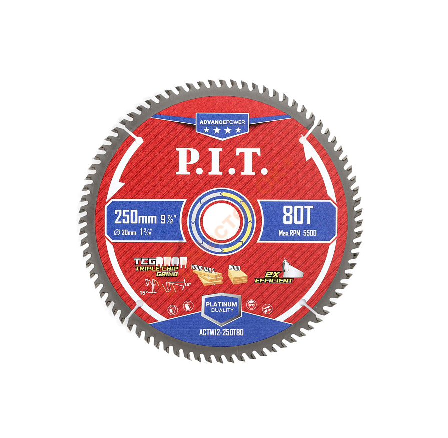 Пильный диск "P.I.T" ACTW12-250T80